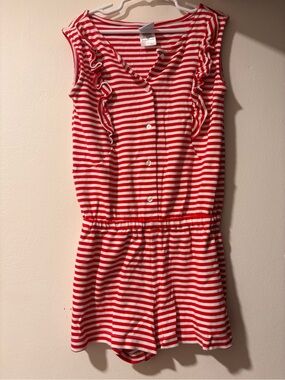 Bella Bliss girls striped short romper soft cotton